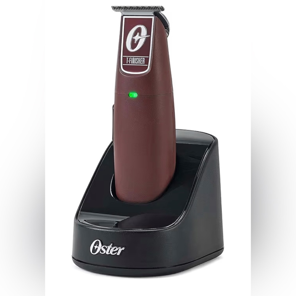 Oster T-Finisher Trimmer in Burgundy with Black Base